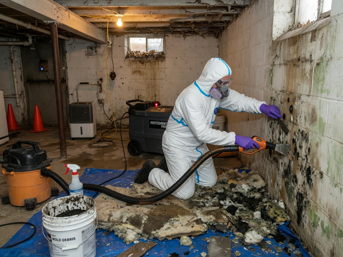 Basement Mold Removal in Midland